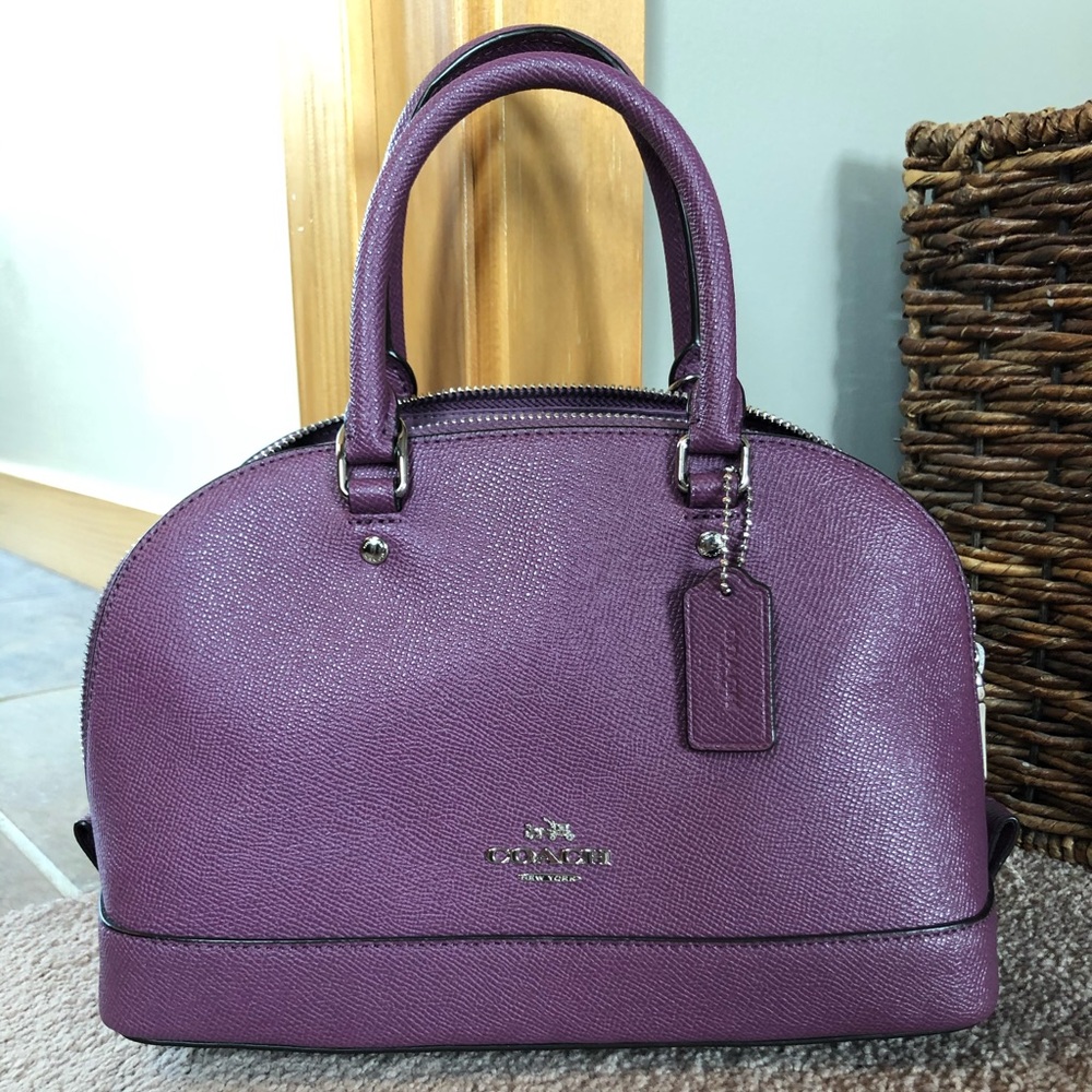 COPY - purple Coach mini-dome satchel